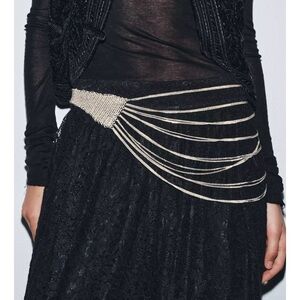 Zara Black Belt with Silver Accents